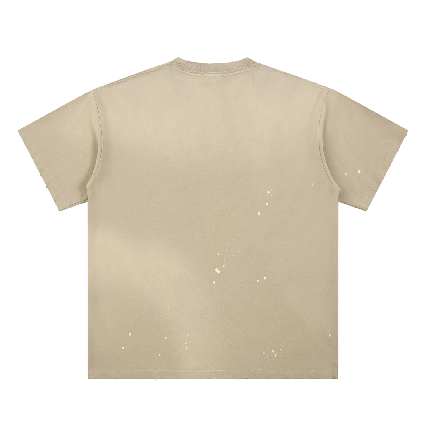 Smoking Helps Hand-Frayed Sunfade Paint Splatter T-Shirt