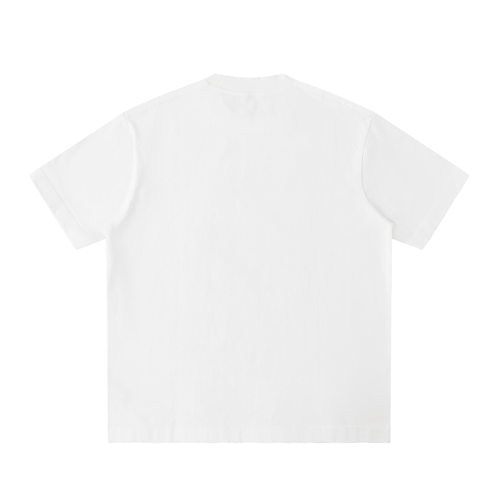 Heavyweight Vintage Washed Frayed T-Shirt S Branded