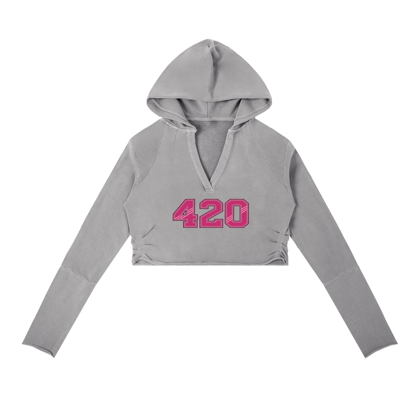 Smoking Helps Vintage Washed Raw Edge Hoodie