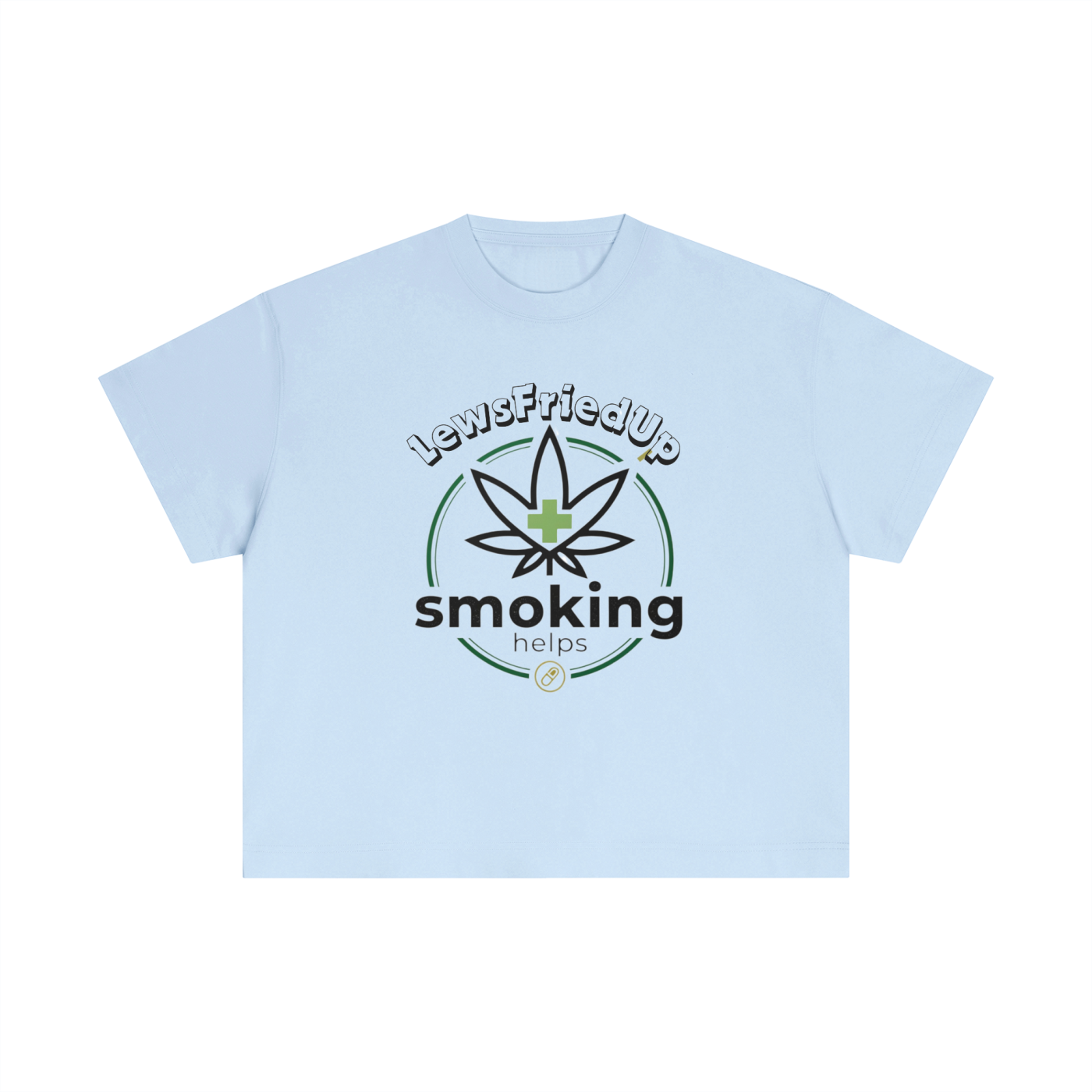 Lewsfriedup X Smoking Helps Collab - Essential Cotton T-shirt